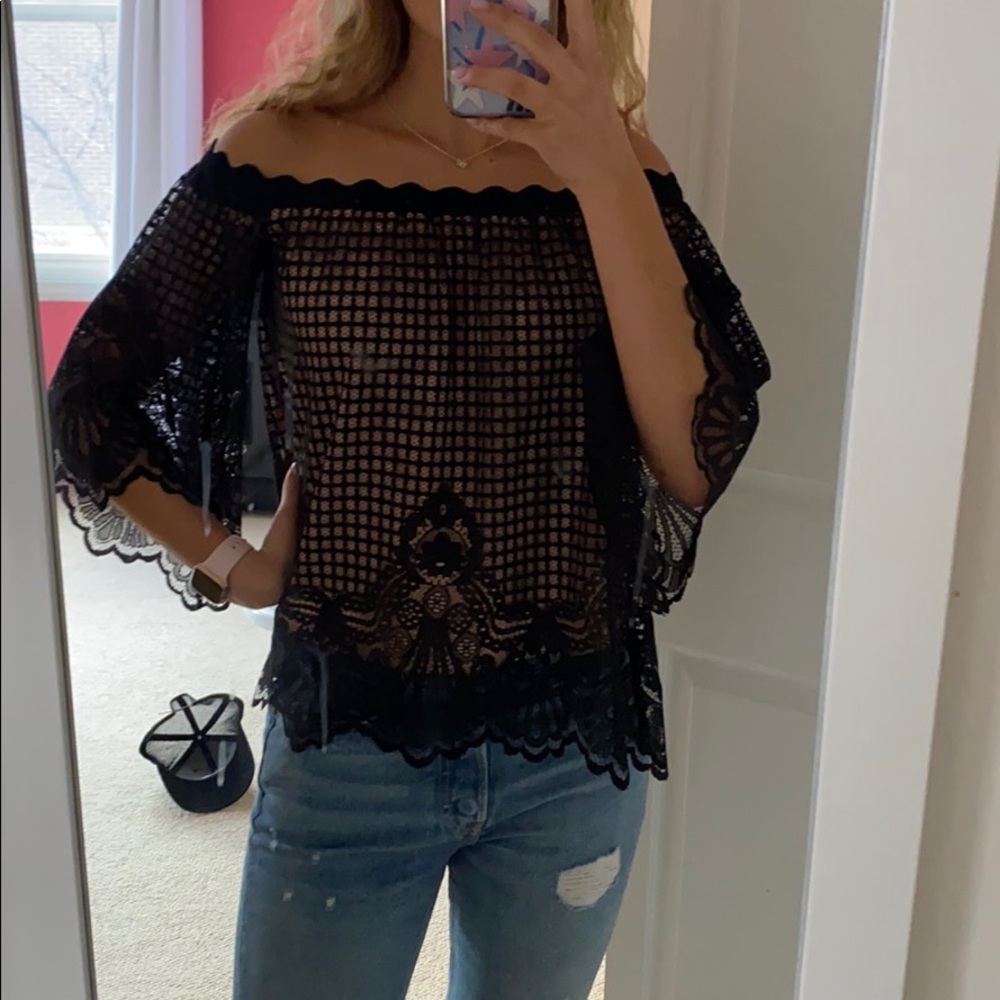 Kendall + Kylie Off the Shoulders Top